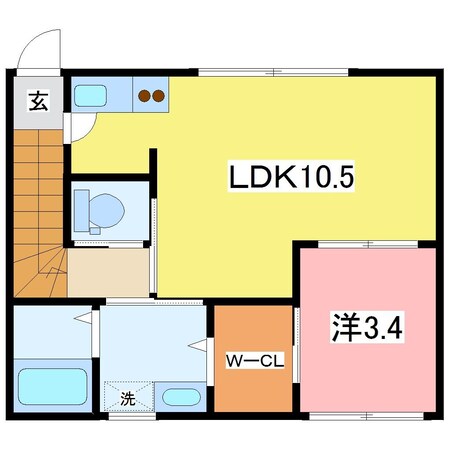 INTEGRAL稲寄　Iの物件間取画像